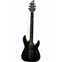 Used Schecter Guitar Research Diamond Damien 6 Black Solid Body Electric Guitar Black