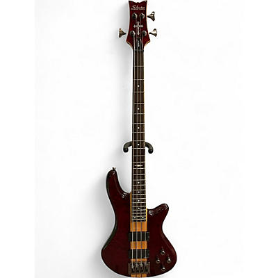 Used Schecter Guitar Research Diamond Elite 4 Crimson Electric Bass Guitar