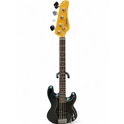 Used Schecter Guitar Research Diamond P Custom Blue Electric Bass Guitar