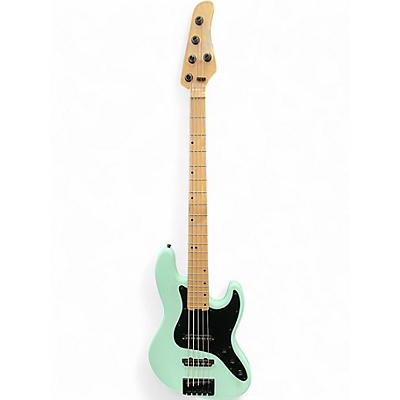 Used Schecter Guitar Research Diamond Passive Custom Active 5 String Seafoam Green Electric Bass Guitar