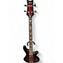 Used Schecter Guitar Research Diamond Passive Custom Active Crimson Red Trans Electric Bass Guitar Crimson Red Trans