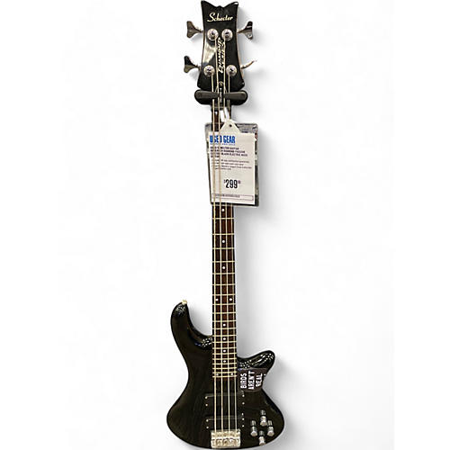 Schecter Guitar Research Used Schecter Guitar Research Diamond Passive Custom Black Electric Bass Guitar Black