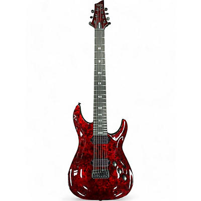 Schecter Guitar Research Used Schecter Guitar Research Diamond Series Apocalypse RED REIGN Solid Body Electric Guitar