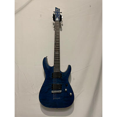 Schecter Guitar Research Used Schecter Guitar Research Diamond Series C-1 Platinum Midnight Blue Solid Body Electric Guitar