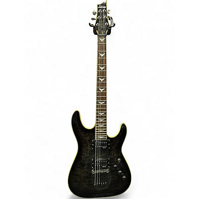 Used Schecter Guitar Research Diamond Series C-1 Plus Trans Black Solid Body Electric Guitar