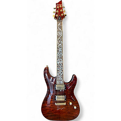 Used Schecter Guitar Research Diamond Series C1 Classic Amber Solid Body Electric Guitar