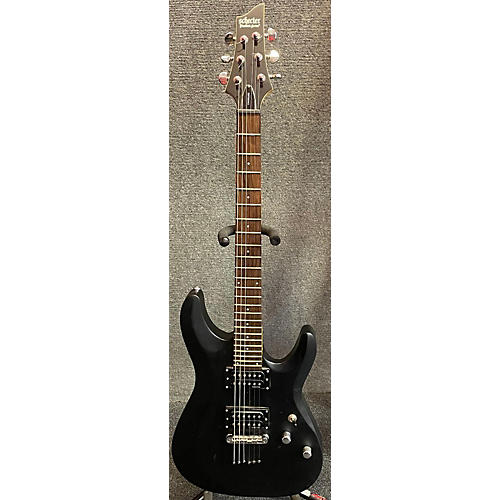 Schecter Guitar Research Used Schecter Guitar Research Diamond Series C6 Deluxe Black Solid Body Electric Guitar Black