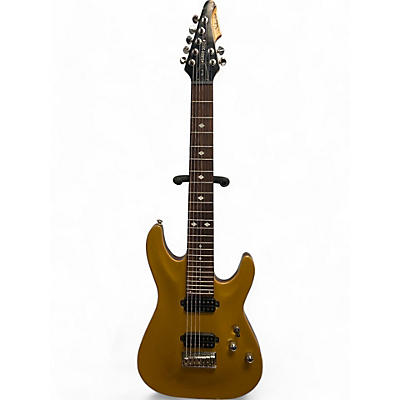 Schecter Guitar Research Used Schecter Guitar Research Diamond Series C7 Gold Solid Body Electric Guitar