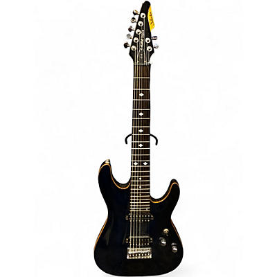 Used Schecter Guitar Research Diamond Series C7 Navy Blue Solid Body Electric Guitar