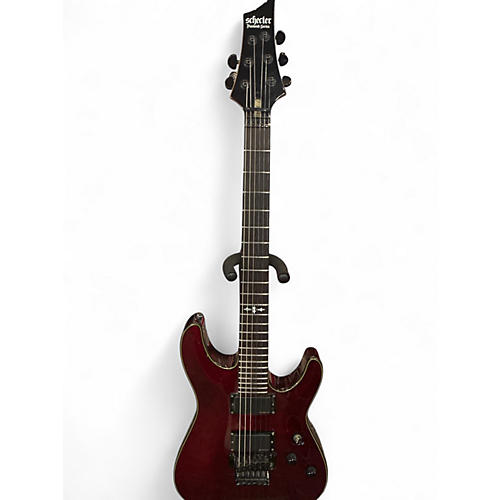 Used Schecter Guitar Research Diamond Series Crimson Red Trans Solid Body Electric Guitar Crimson Red Trans