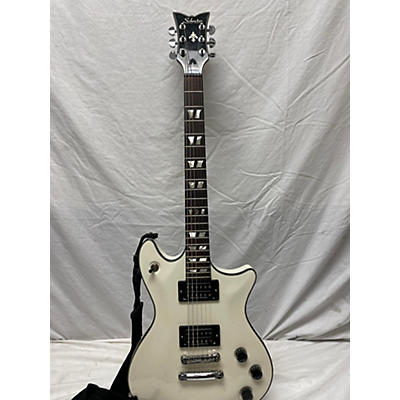 Used Schecter Guitar Research Diamond Series Custom Antique White Solid Body Electric Guitar