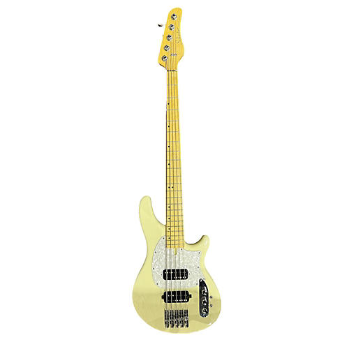 Schecter Guitar Research Used Schecter Guitar Research Diamond Series Cv5 Antique Ivory Electric Bass Guitar Antique Ivory