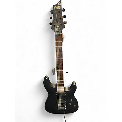 Used Schecter Guitar Research Diamond Series Damien 6 FR Black Solid Body Electric Guitar