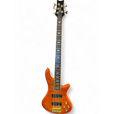 Used Schecter Guitar Research Diamond Series Elite Honeyburst Electric Bass Guitar