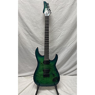 Schecter Guitar Research Used Schecter Guitar Research Diamond Series Emerald Green Solid Body Electric Guitar