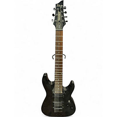 Used Schecter Guitar Research Diamond Series Gryphon-7 Trans Black Solid Body Electric Guitar