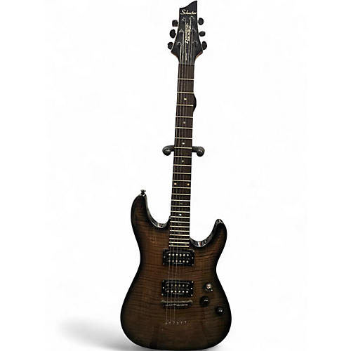 Used Schecter Guitar Research Diamond Series Gryphon Trans Black Solid Body Electric Guitar Trans Black