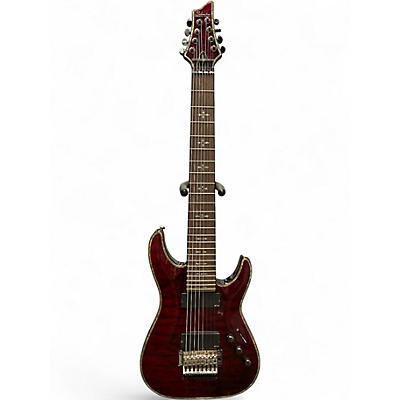 Used Schecter Guitar Research Diamond Series Hellraiser C-8 Black Cherry Solid Body Electric Guitar