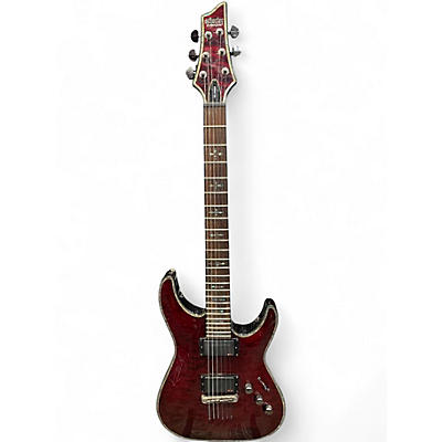 Used Schecter Guitar Research Diamond Series Hellraiser C7FR Black Cherry Solid Body Electric Guitar