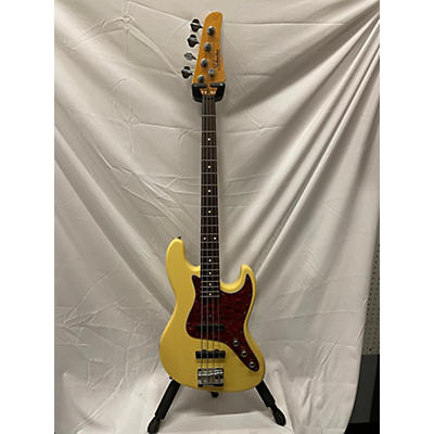 Schecter Guitar Research Used Schecter Guitar Research Diamond Series J-4 Antique Ivory Electric Bass Guitar