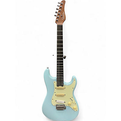 Used Schecter Guitar Research Diamond Series Nick Johnston SSS Blue Solid Body Electric Guitar