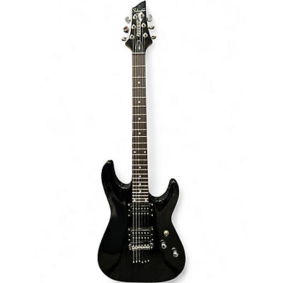 Used Schecter Guitar Research Diamond Series Omen 6 Black Solid Body Electric Guitar