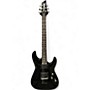 Used Schecter Guitar Research Diamond Series Omen 6 Black Solid Body Electric Guitar Black