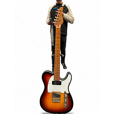 Used Schecter Guitar Research Diamond Series PT 3 Color Sunburst Solid Body Electric Guitar