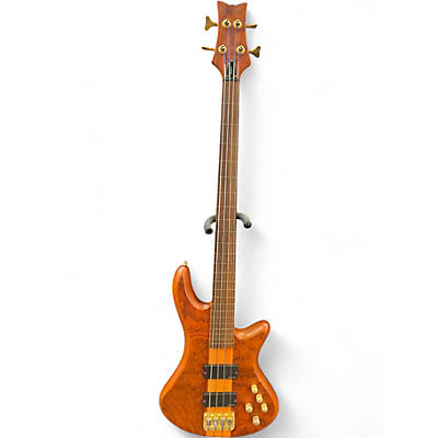Used Schecter Guitar Research Diamond Series PT Amber Solid Body Electric Guitar