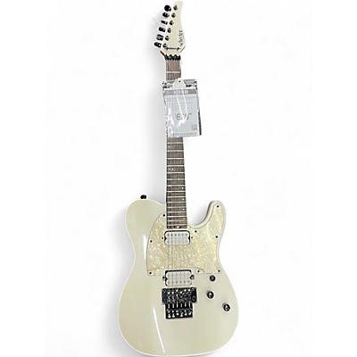 Used Schecter Guitar Research Diamond Series PT Arctic White Solid Body Electric Guitar