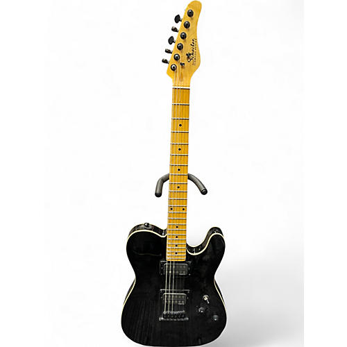 Used Schecter Guitar Research Diamond Series PT Black Solid Body Electric Guitar Black