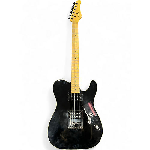 Used Schecter Guitar Research Diamond Series PT Black Solid Body Electric Guitar Black