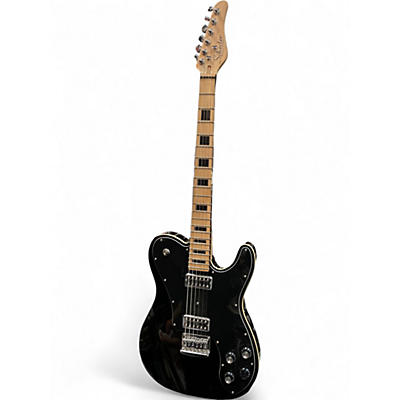 Used Schecter Guitar Research Diamond Series PT Black Solid Body Electric Guitar