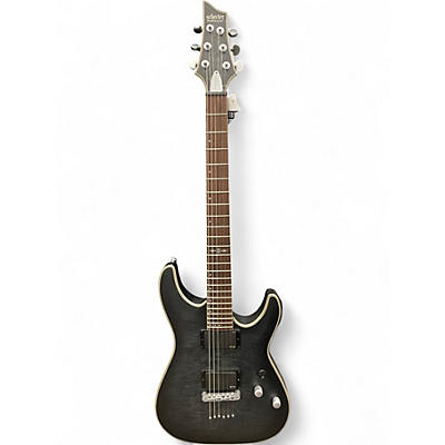 Used Schecter Guitar Research Diamond Series PT Black Solid Body Electric Guitar