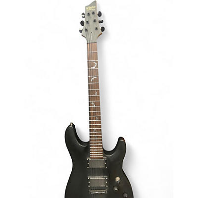 Used Schecter Guitar Research Diamond Series PT Black Solid Body Electric Guitar