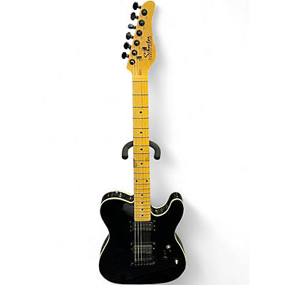 Used Schecter Guitar Research Diamond Series PT Blackjack Black Solid Body Electric Guitar