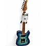 Used Schecter Guitar Research Diamond Series PT Blue Burst Solid Body Electric Guitar Blue Burst