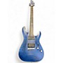 Used Schecter Guitar Research Diamond Series PT Blue Solid Body Electric Guitar Blue