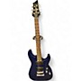 Used Schecter Guitar Research Diamond Series PT Blue Solid Body Electric Guitar Blue