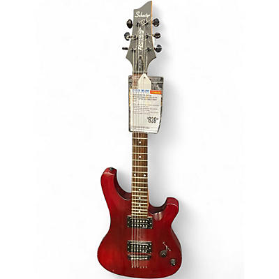Used Schecter Guitar Research Diamond Series PT Candy Apple Red Solid Body Electric Guitar
