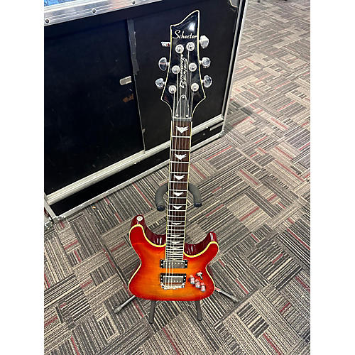 Schecter Guitar Research Used Schecter Guitar Research Diamond Series PT Cherry Sunburst Solid Body Electric Guitar Cherry Sunburst