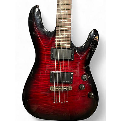 Schecter Guitar Research Used Schecter Guitar Research Diamond Series PT Dark Cherry Burst Solid Body Electric Guitar