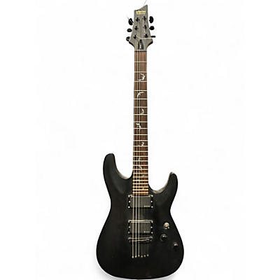 Used Schecter Guitar Research Diamond Series PT Flat Black Solid Body Electric Guitar