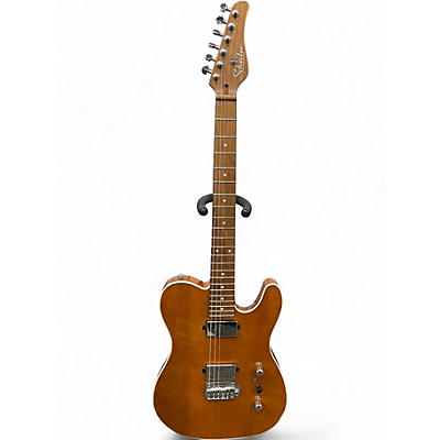 Used Schecter Guitar Research Diamond Series PT Honey Blonde Solid Body Electric Guitar
