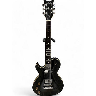 Schecter Guitar Research Used Schecter Guitar Research Diamond Series PT Left Handed Black Electric Guitar