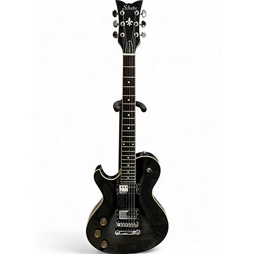 Schecter Guitar Research Used Schecter Guitar Research Diamond Series PT Left Handed Black Electric Guitar Black