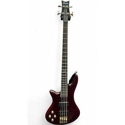 Used Schecter Guitar Research Diamond Series PT Left Handed Burgundy Electric Guitar