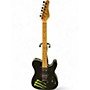 Used Schecter Guitar Research Diamond Series PT MONSTER BURST Black Solid Body Electric Guitar Black