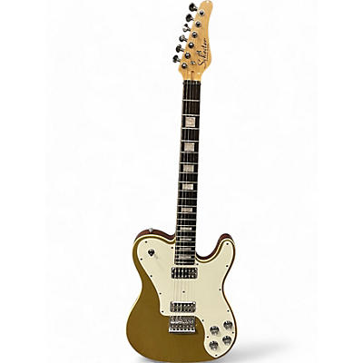 Schecter Guitar Research Used Schecter Guitar Research Diamond Series PT Metallic Gold Solid Body Electric Guitar