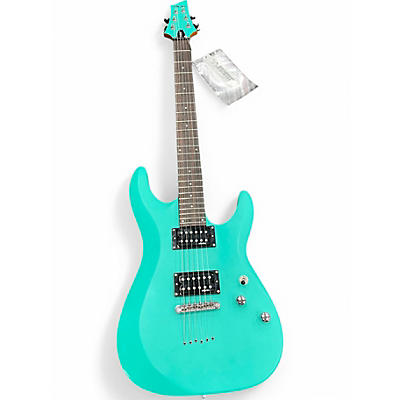 Used Schecter Guitar Research Diamond Series PT Mint Green Solid Body Electric Guitar